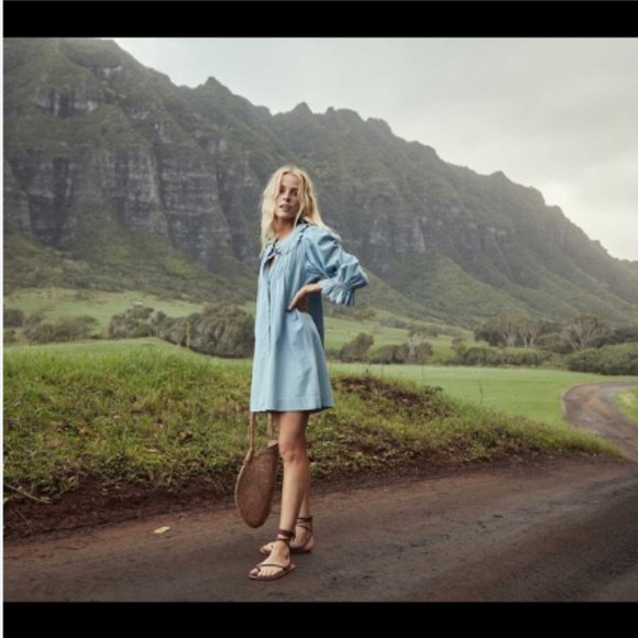 Doen Wing Dress - Parisian Chambray - Picture 2 of 2